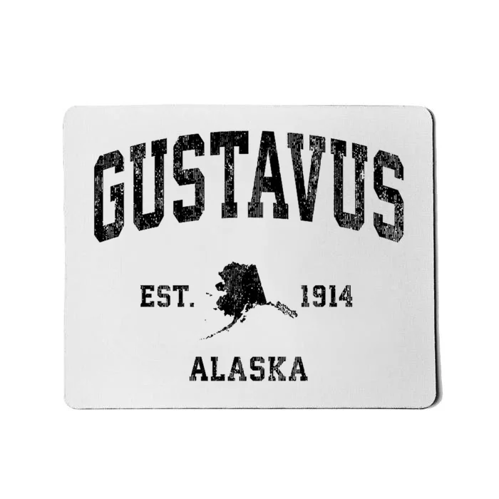 Gustavus Alaska Ak Vintage Established Athletic Sports Design Mousepad