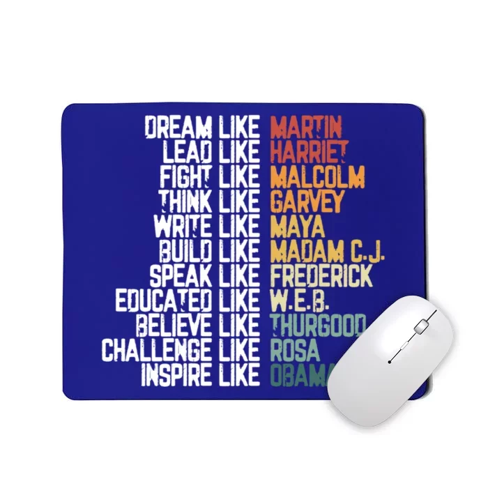 Greatest African American Leaders Black History Month Attire Funny Gift Mousepad