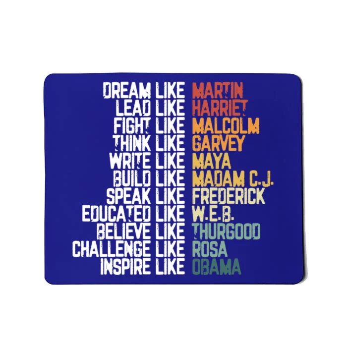 Greatest African American Leaders Black History Month Attire Funny Gift Mousepad