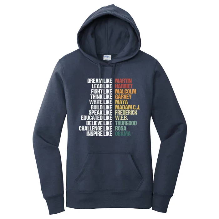 Greatest African American Leaders Black History Month Attire Cool Gift Women's Pullover Hoodie