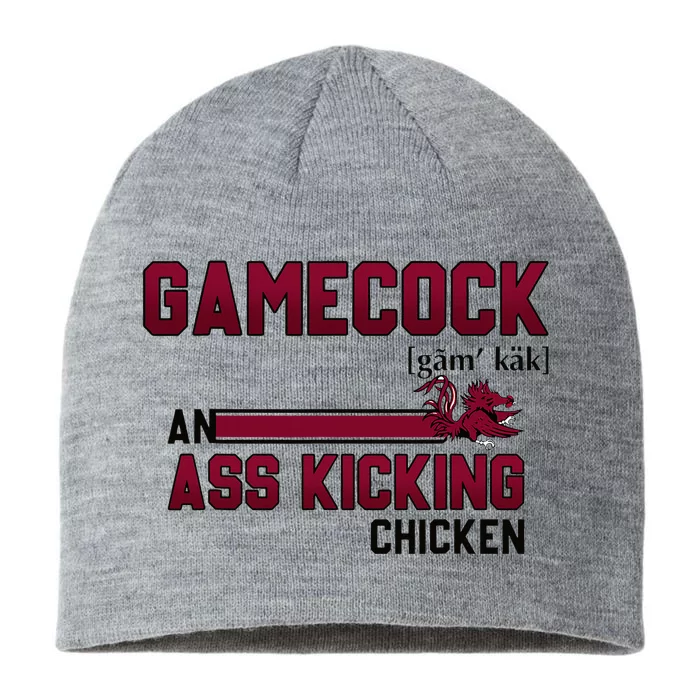 Gamecock An Ass Kicking Chicken Funny Saying 8 1/2in Sustainable Knit Beanie