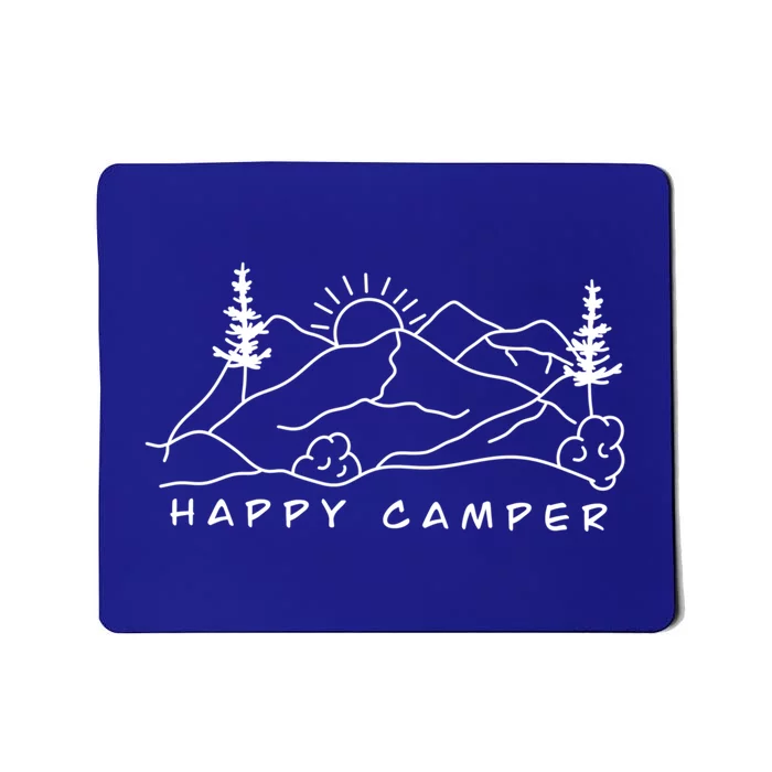 Gorpcore American Aesthetic Olive Green Cargo Happy Camper Gift Mousepad