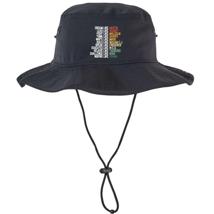 Greatest African American Leaders Black History Month Attire Gift Legacy Cool Fit Booney Bucket Hat