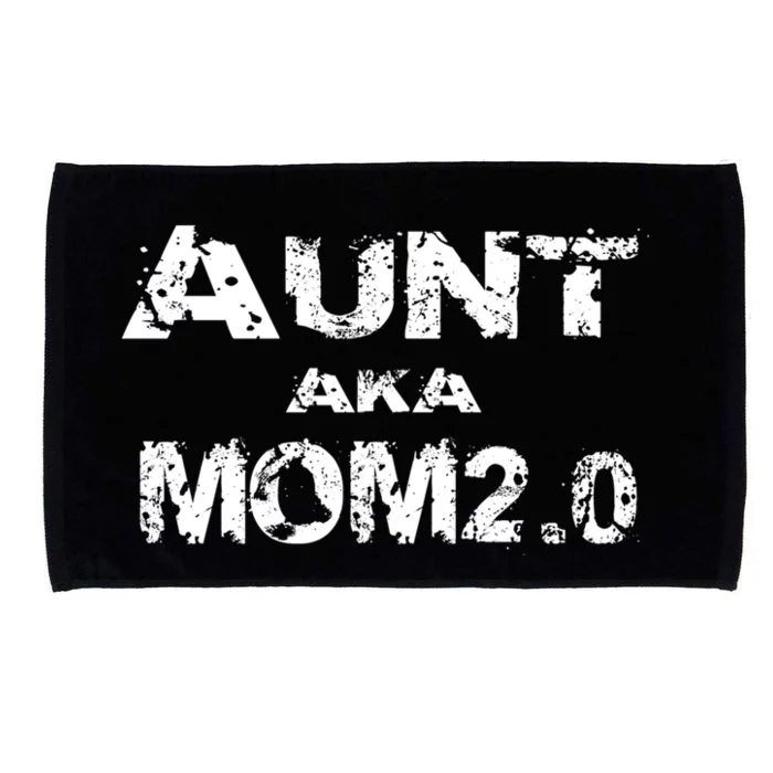 Great Aunt Aka Fun Mom Grand Aunt Favorite Sayings Pun Cute Gift Microfiber Hand Towel