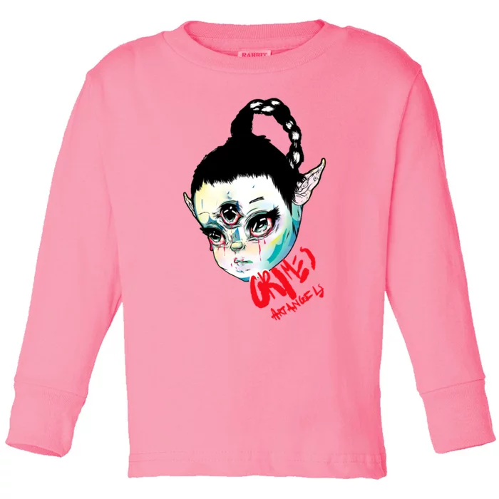 Grimes Art Angels Toddler Long Sleeve Shirt