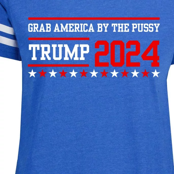 Grab America By The Pussy Enza Ladies Jersey Football T-Shirt