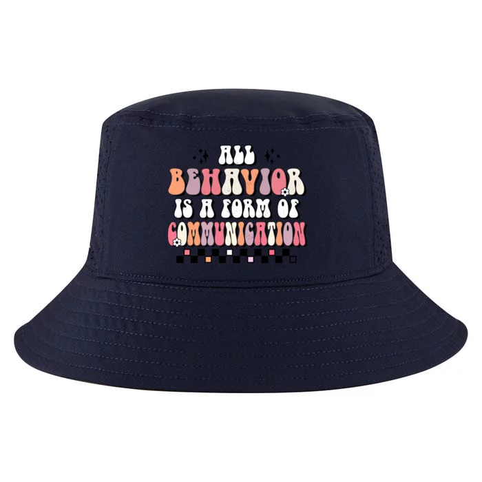 Groovy All Behavior Is A Form Of Communication Speducator Great Gift Cool Comfort Performance Bucket Hat