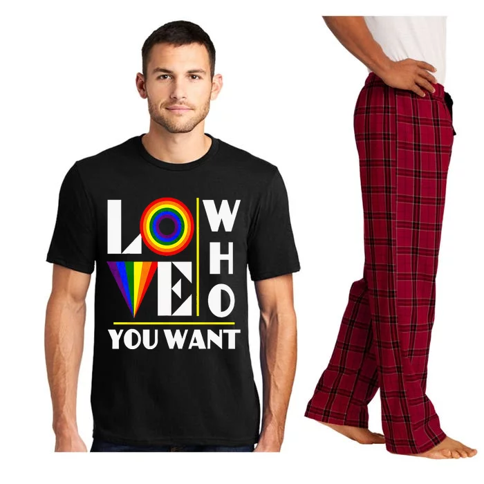 Gay Ally Bisexual Transsexual LGBTQ Pride Love Who You Want Pajama Set