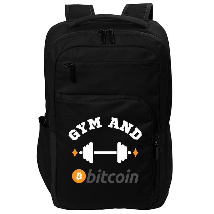 Gym And Bitcoin Fun Crypto Gym Wear Bitcoin Gym Bodybuilding Impact Tech Backpack