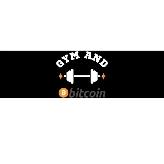 Gym And Bitcoin Fun Crypto Gym Wear Bitcoin Gym Bodybuilding Bumper Sticker