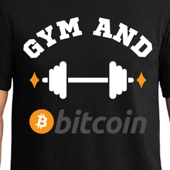 Gym And Bitcoin Fun Crypto Gym Wear Bitcoin Gym Bodybuilding Pajama Set