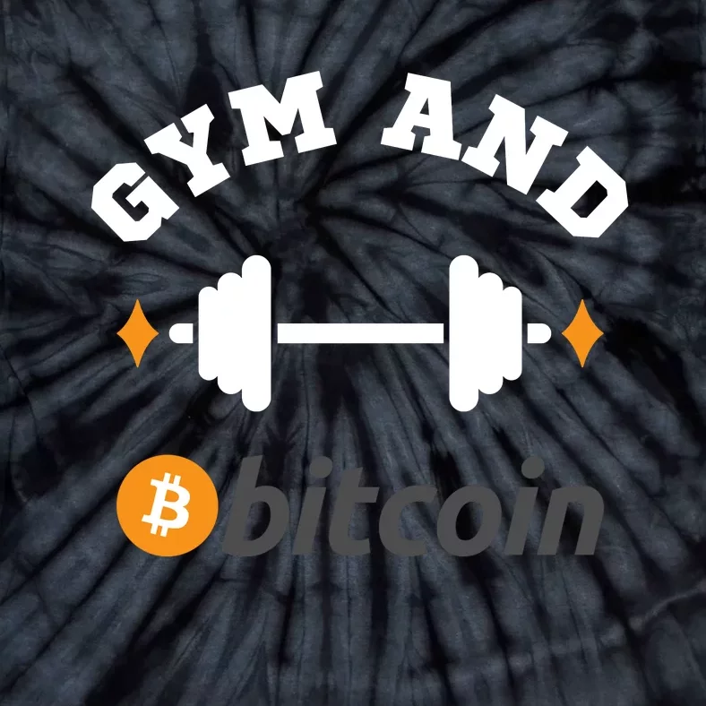 Gym And Bitcoin Fun Crypto Gym Wear Bitcoin Gym Bodybuilding Tie-Dye T-Shirt