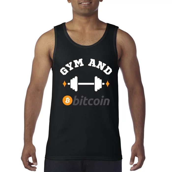 Gym And Bitcoin Fun Crypto Gym Wear Bitcoin Gym Bodybuilding Tank Top