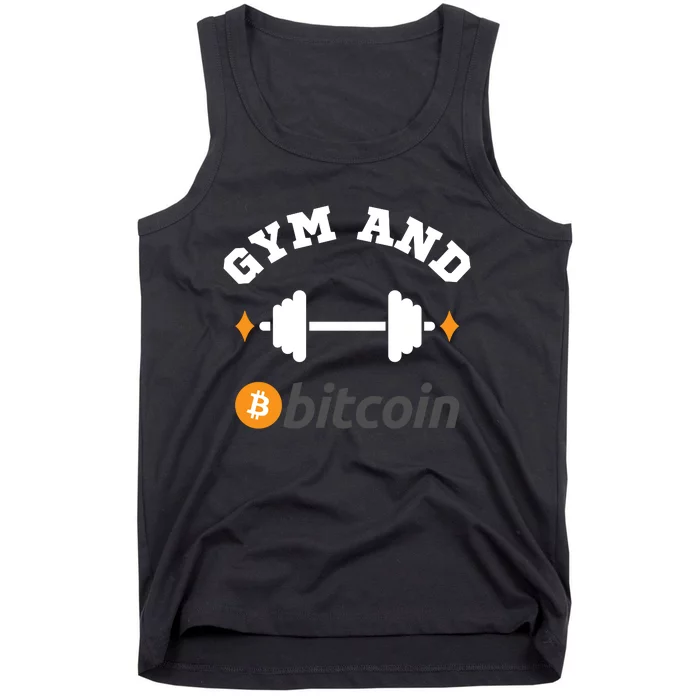 Gym And Bitcoin Fun Crypto Gym Wear Bitcoin Gym Bodybuilding Tank Top