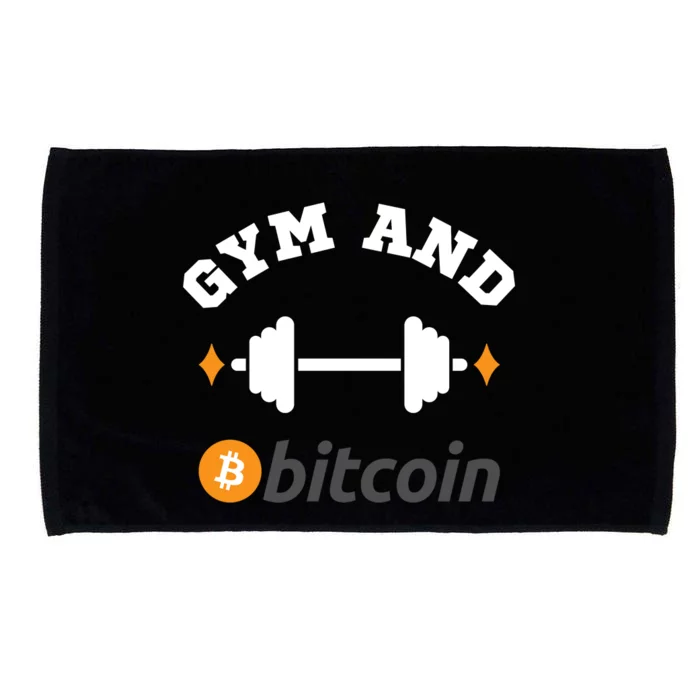 Gym And Bitcoin Fun Crypto Gym Wear Bitcoin Gym Bodybuilding Microfiber Hand Towel