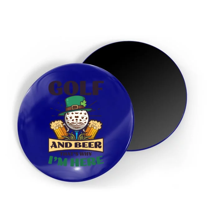 Golf And Beer Design St Patricks Golfing Gift Magnet