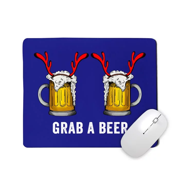 Grab A Beer Boobs Ugly Christmas Sweater Sexy Funny Tits Gift Mousepad