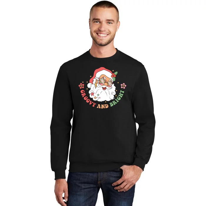 Groovy And Bright Santa Claus Christmas Sweatshirt