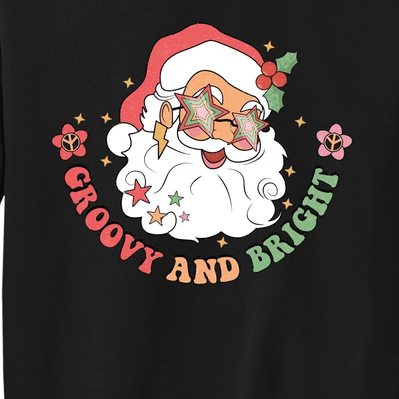 Groovy And Bright Santa Claus Christmas Sweatshirt