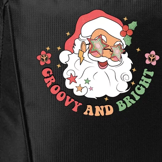 Groovy And Bright Santa Claus Christmas City Backpack