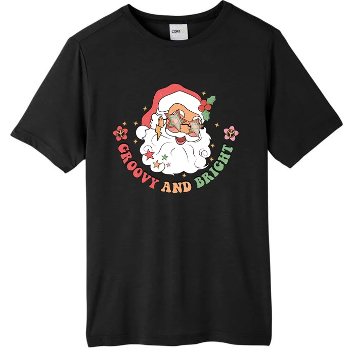 Groovy And Bright Santa Claus Christmas ChromaSoft Performance T-Shirt