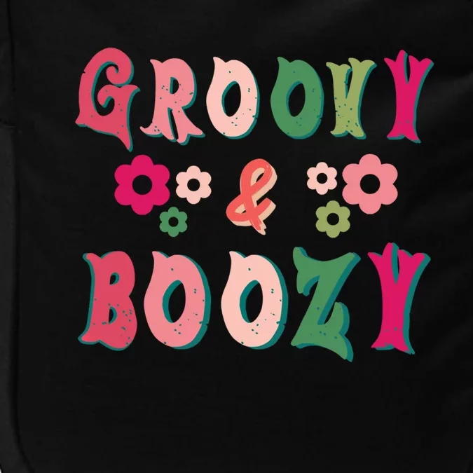 Groovy And Boozy Bride Squad Bachelorette Party Gift Impact Tech Backpack