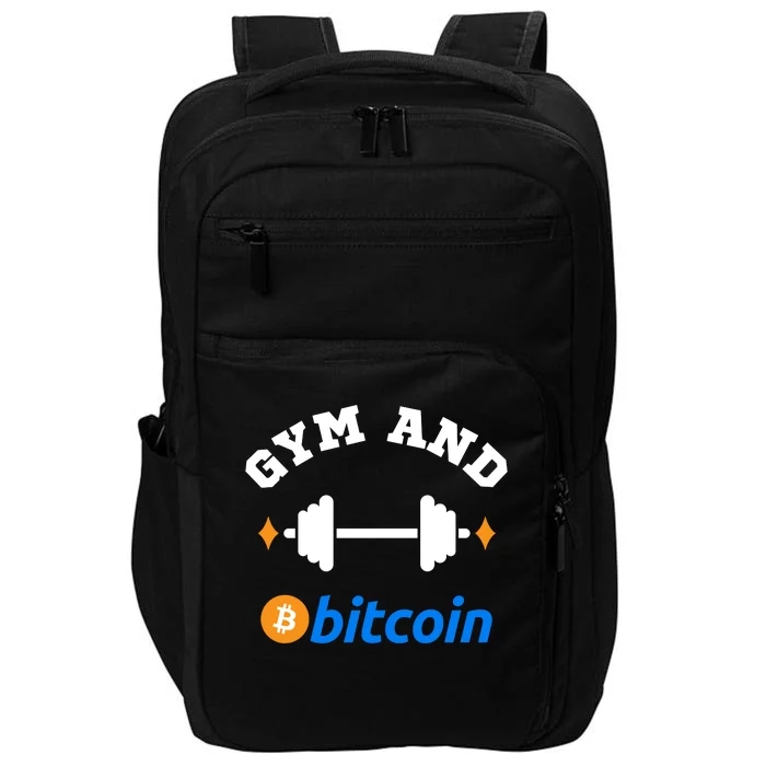 Gym And Bitcoin Fun Crypto Gym Wear Bitcoin Gym Bodybuilding Impact Tech Backpack