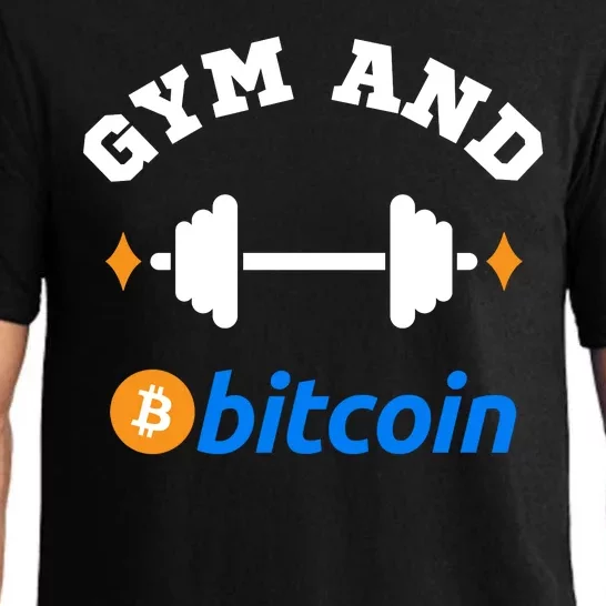 Gym And Bitcoin Fun Crypto Gym Wear Bitcoin Gym Bodybuilding Pajama Set