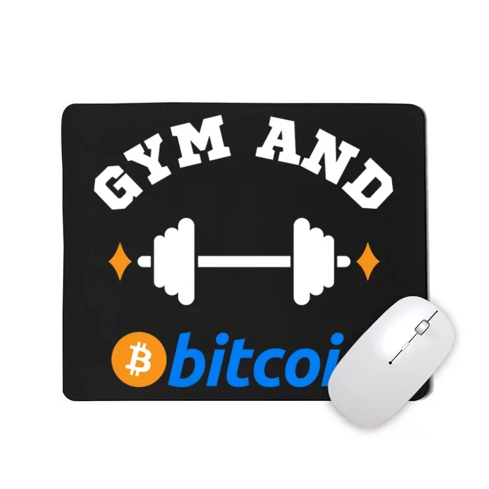 Gym And Bitcoin Fun Crypto Gym Wear Bitcoin Gym Bodybuilding Mousepad