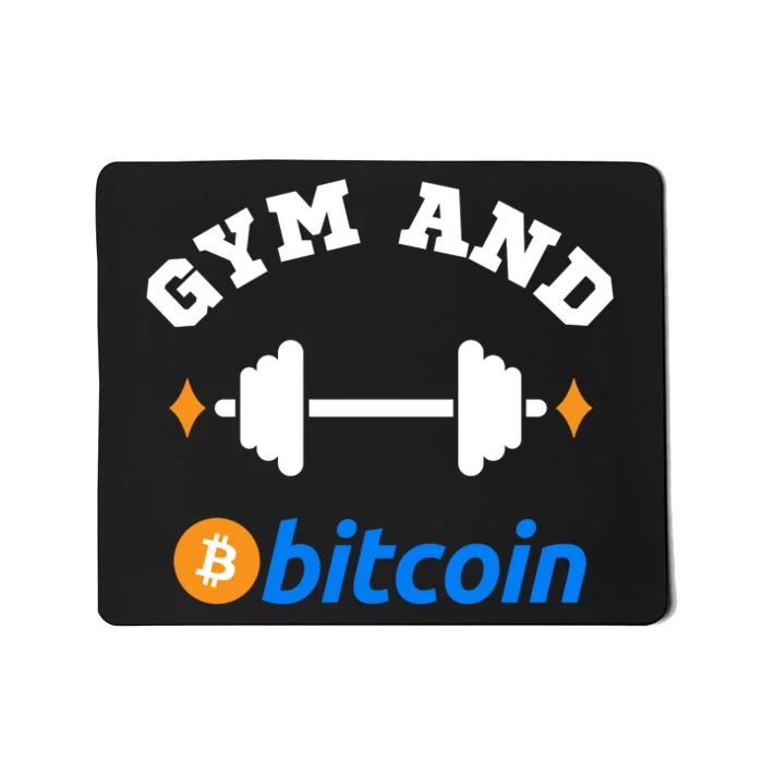 Gym And Bitcoin Fun Crypto Gym Wear Bitcoin Gym Bodybuilding Mousepad