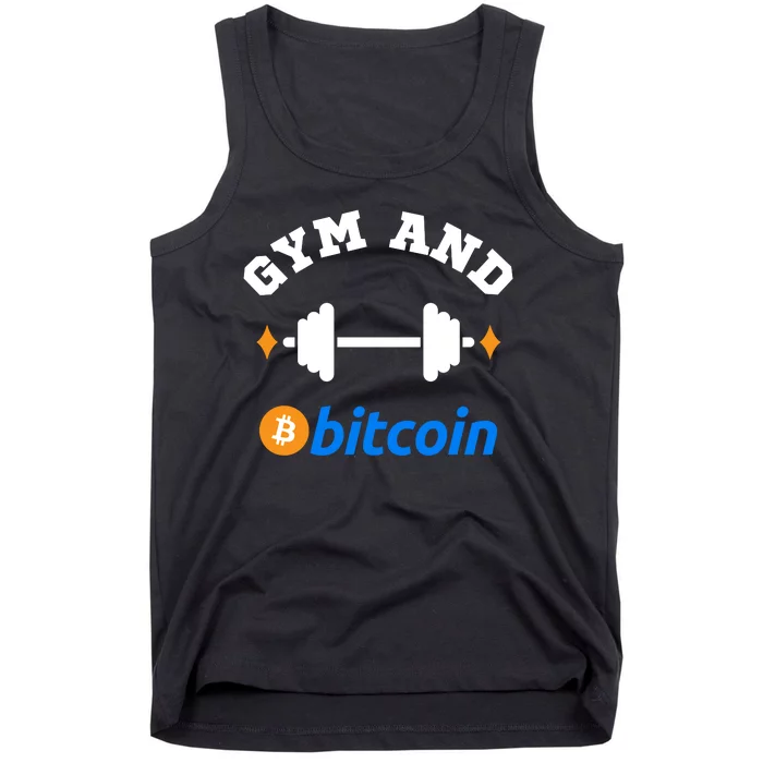 Gym And Bitcoin Fun Crypto Gym Wear Bitcoin Gym Bodybuilding Tank Top