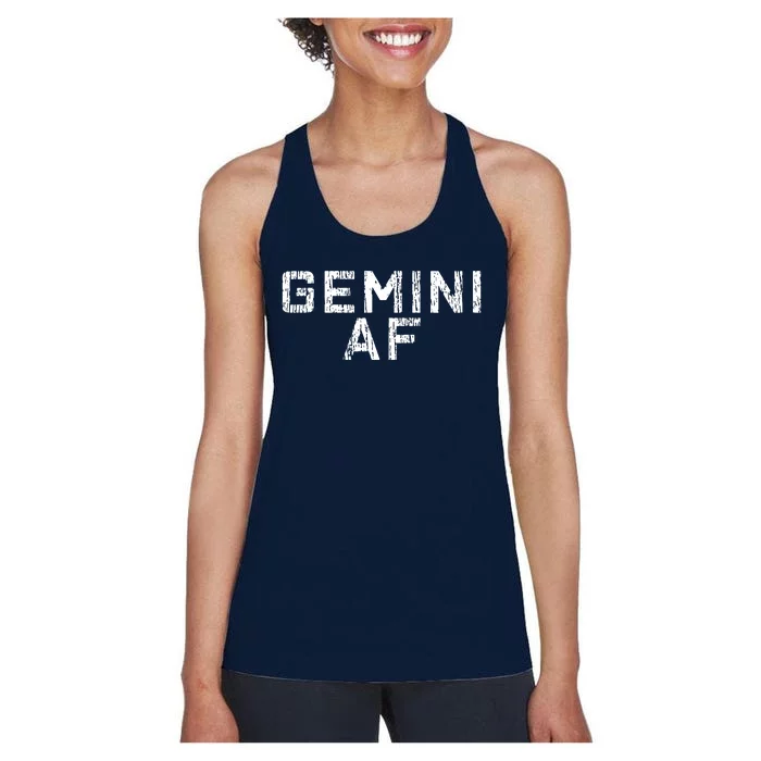 Gemini Astrology Birthday Gift Sign Women's Racerback Tank