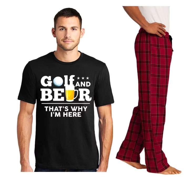 Golf And Beer Joke Dad Funny Fathers Day Drinking Birthday Pajama Set