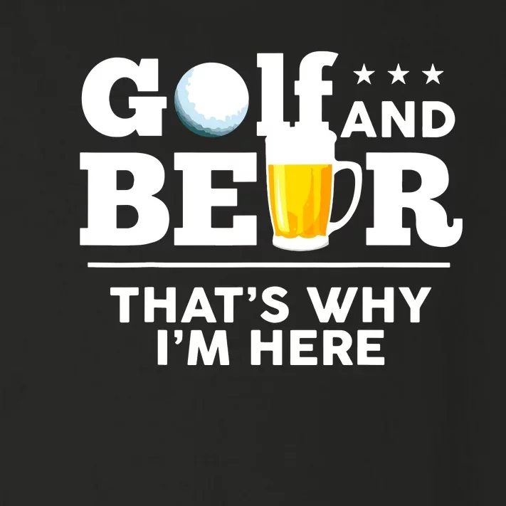 Golf And Beer Joke Dad Funny Fathers Day Drinking Birthday Toddler Long Sleeve Shirt