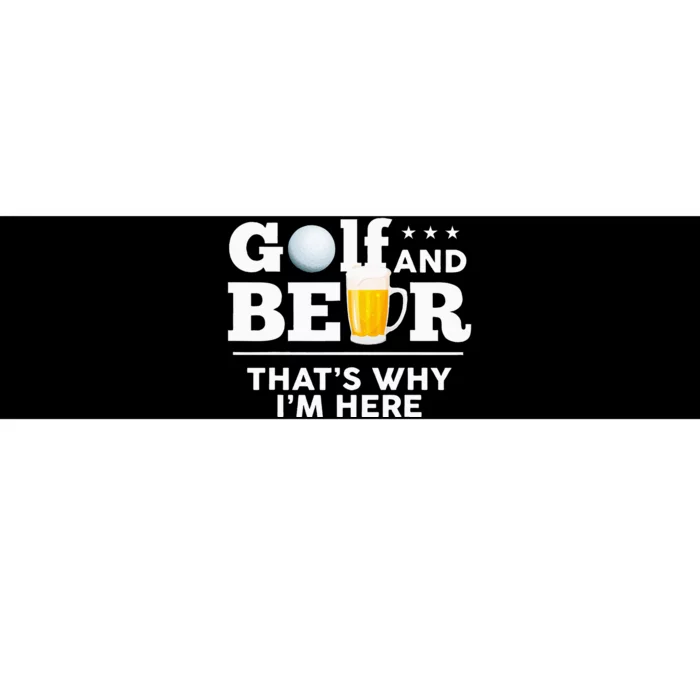 Golf And Beer Joke Dad Funny Fathers Day Drinking Birthday Bumper Sticker