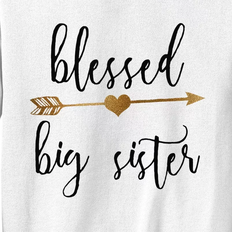 Gold Arrow Blessed Big Sister Announcement Sweatshirt