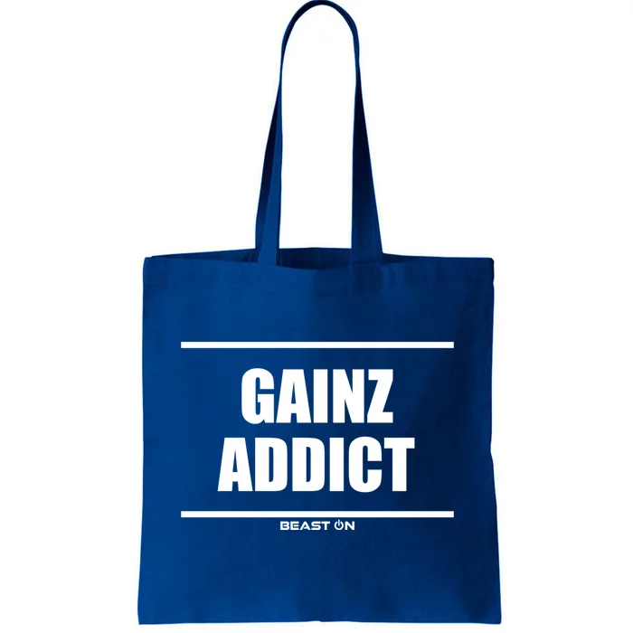 Gainz Addict Bodybuilding Gains Training Gym Fitness Workout Cool Gift Tote Bag