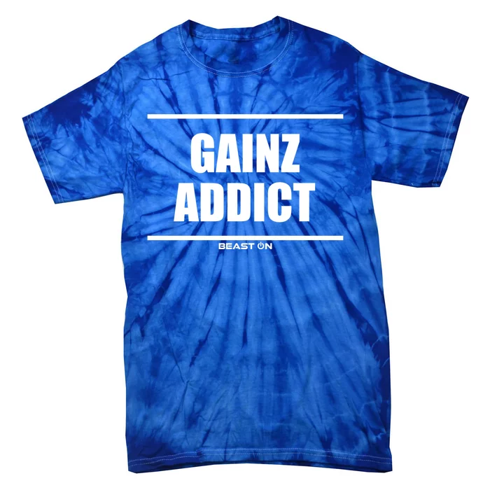 Gainz Addict Bodybuilding Gains Training Gym Fitness Workout Cool Gift Tie-Dye T-Shirt