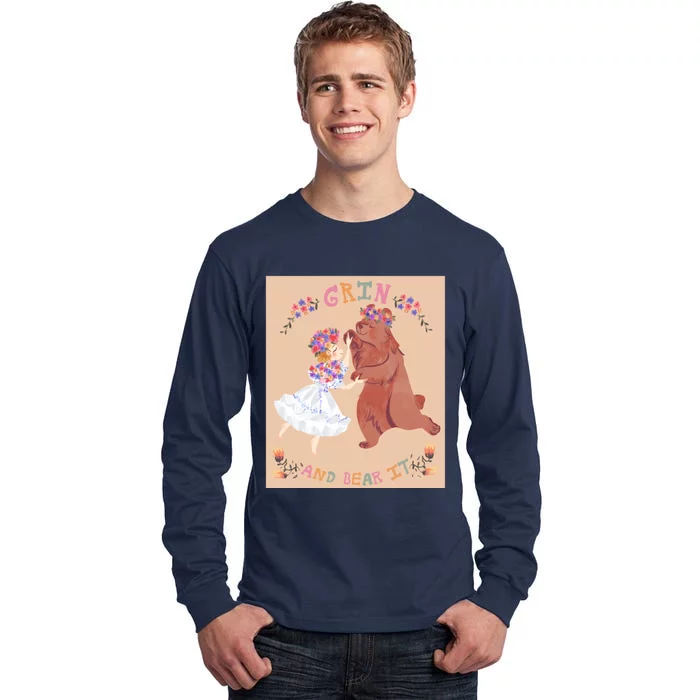 Grin And Bear It Tall Long Sleeve T-Shirt