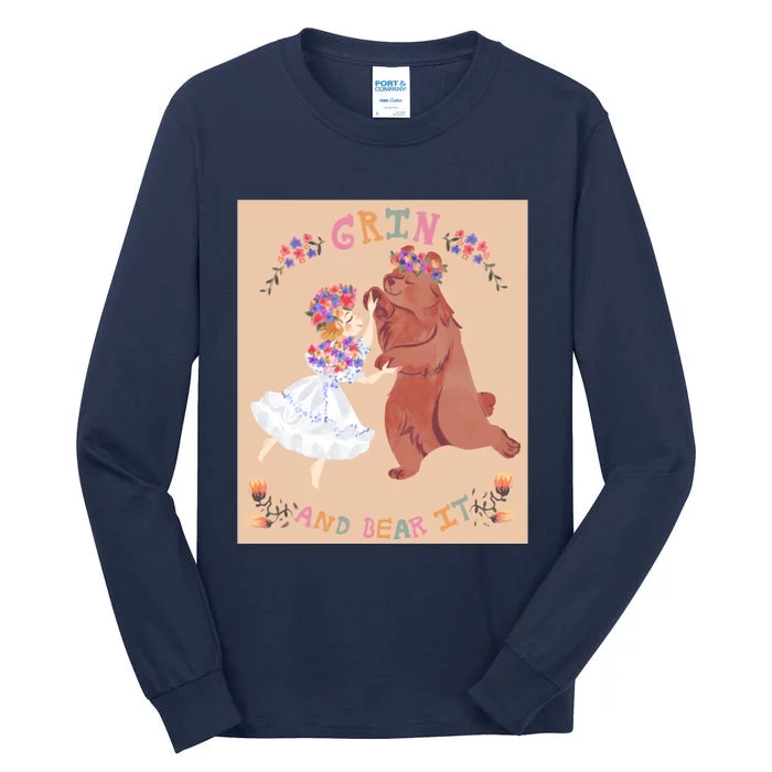 Grin And Bear It Tall Long Sleeve T-Shirt