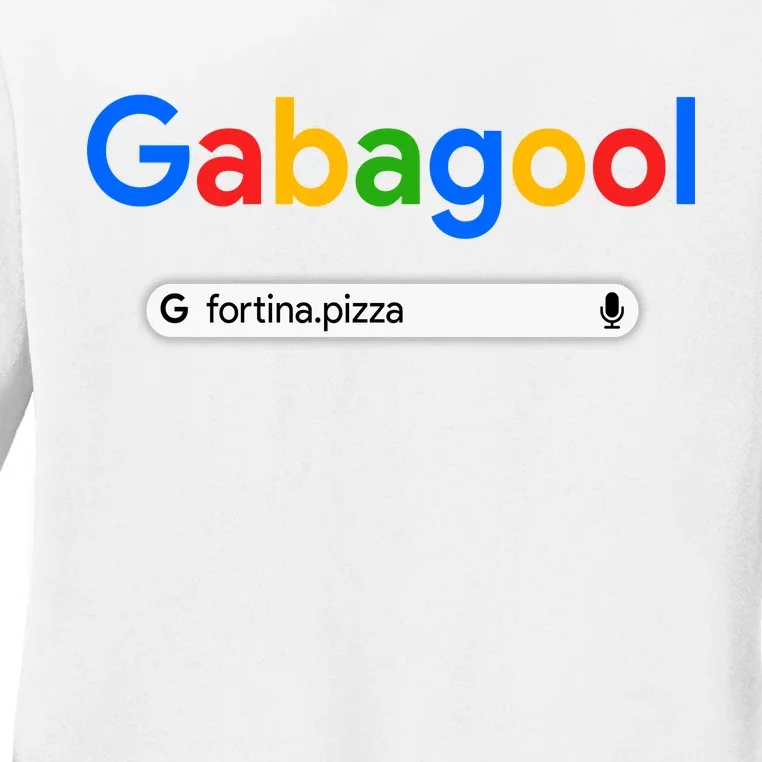 Gabagool Fortina Pizza Ladies Long Sleeve Shirt