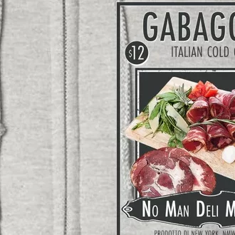 Gabagool No Man Deli Meat Co Full Zip Hoodie