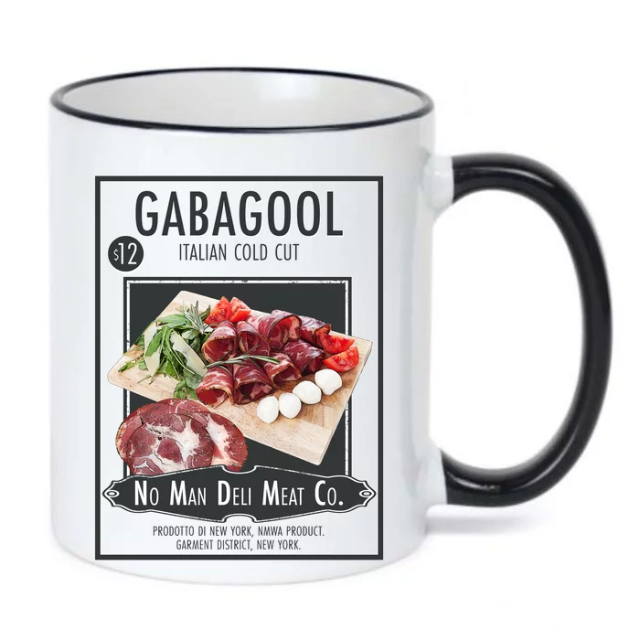 Gabagool No Man Deli Meat Co Black Color Changing Mug