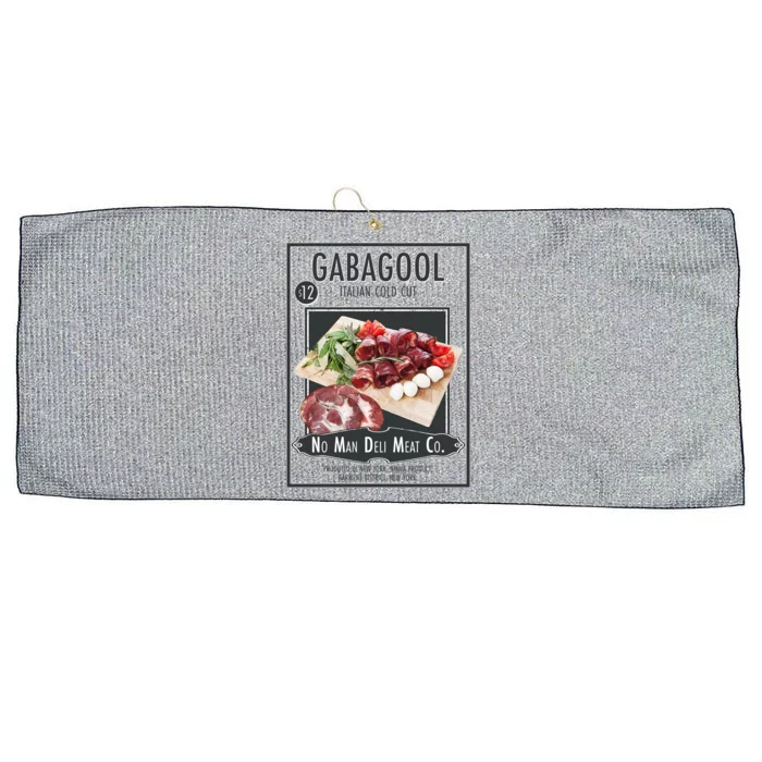 Gabagool No Man Deli Meat Co Large Microfiber Waffle Golf Towel