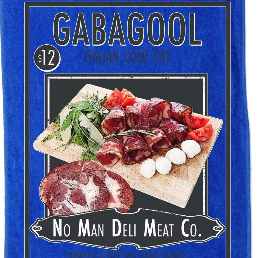 Gabagool No Man Deli Meat Co Platinum Collection Golf Towel