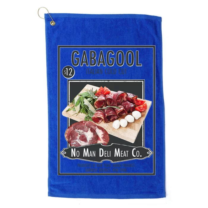 Gabagool No Man Deli Meat Co Platinum Collection Golf Towel