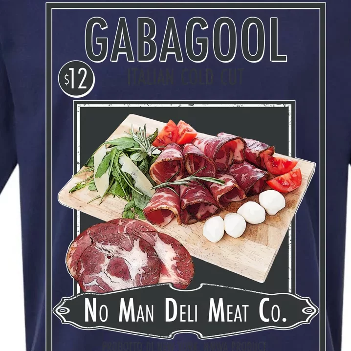 Gabagool No Man Deli Meat Co Sueded Cloud Jersey T-Shirt