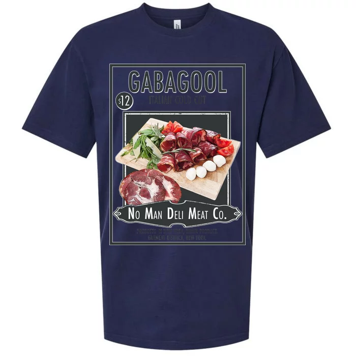 Gabagool No Man Deli Meat Co Sueded Cloud Jersey T-Shirt