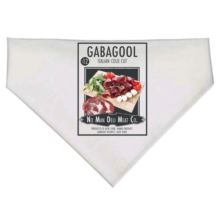 Gabagool No Man Deli Meat Co USA-Made Doggie Bandana