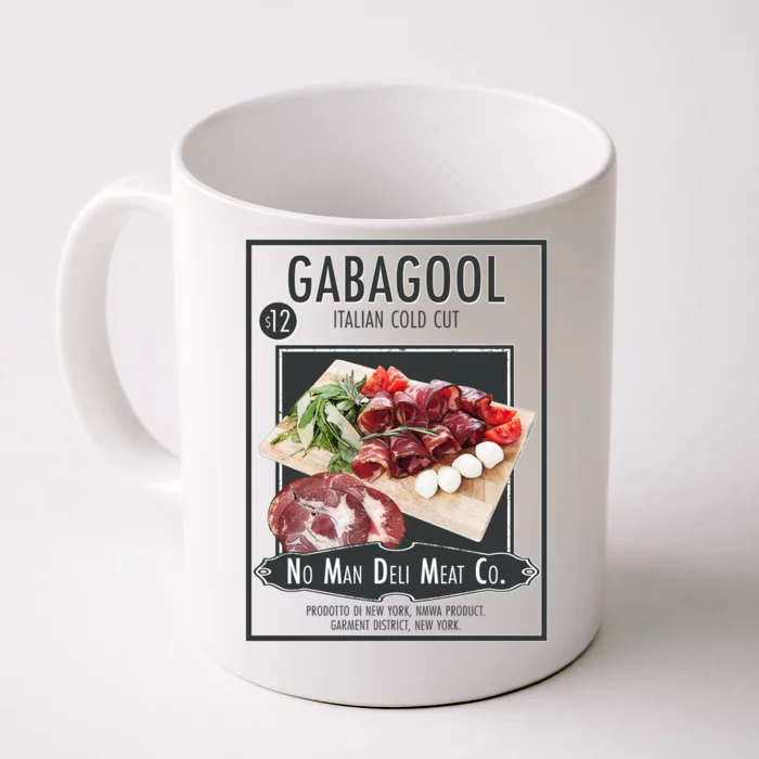 Gabagool No Man Deli Meat Co Front & Back Coffee Mug